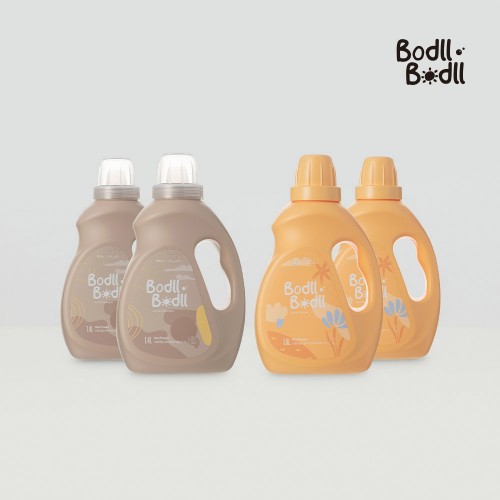 보들보들 세탁세제 2개+섬유유연제 2개 1400ml