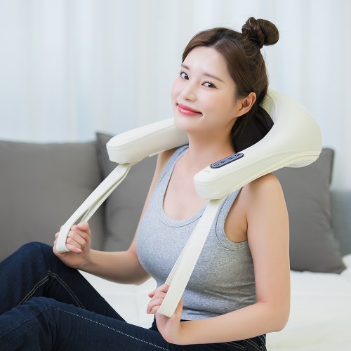 제스파 무선 아이니쥬 목 어깨 안마기 온열 마사지기 ZP2440